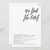 私たちは結び結び結婚式レセプション招待状 招待状 (正面/裏面)