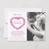 私たちは結婚した結婚忘れパーティーを行った (正面)