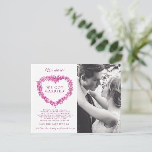 私たちは結婚した結婚忘れパーティーを行った (スタンド正面)