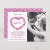 私たちは結婚した結婚忘れパーティーを行った (正面/裏面)