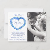 私たちは結婚した青い忘れ私ではなく結婚式のパーティーをした (正面)