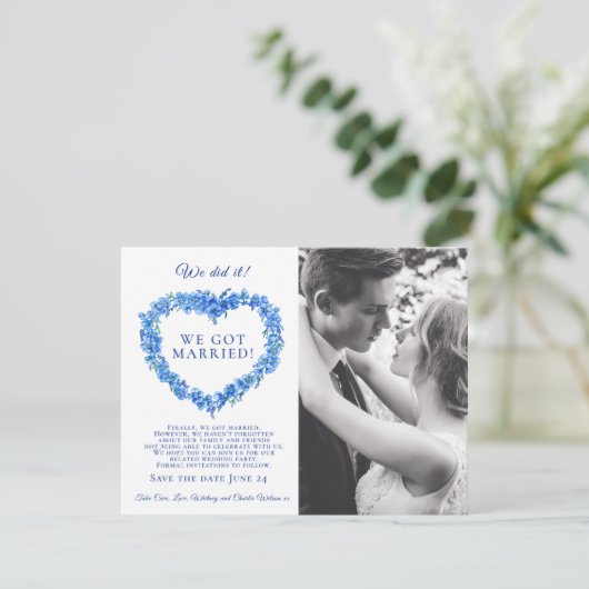 私たちは結婚した青い忘れ私ではなく結婚式のパーティーをした (スタンド正面)