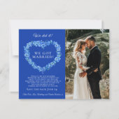 私たちは結婚した青い忘れ私ではなく結婚式のパーティーをした (正面)