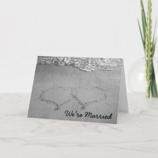 私たちは結婚している（空白） 案内状