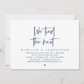 私たちは結婚しました, ウェディングエロープメントパーティー 招待状 (正面)