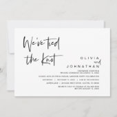 私たちは結婚しました, ウェディングエロープメントパーティー 招待状 (正面)