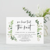 私たちは結婚しました, ウェディングエロープメントパーティー 招待状 (スタンド正面)