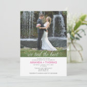 私たちは結婚しました ウェディング レセプション 招待状 (スタンド正面)