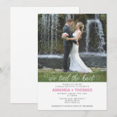 私たちは結婚しました ウェディング レセプション 招待状 (正面/裏面)