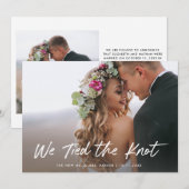 私たちは結婚しました | フォトエロープメント発表 招待状 (正面/裏面)