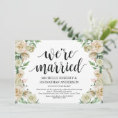 私たちは結婚しました 秘密結婚 披露宴 招待状カード 招待状 (スタンド正面)