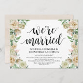 私たちは結婚しました 秘密結婚 披露宴 招待状カード 招待状 (正面/裏面)