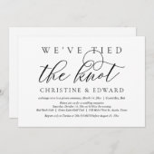 私たちは結婚しました、結婚式での駆け落ち 招待状 (正面/裏面)