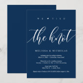 私たちは結婚しました、結婚式の招待状 秘密結婚 パーティー 招待状 (正面/裏面)