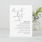 私たちは結婚しました。結婚式の秘密の招待状 招待状 (スタンド正面)