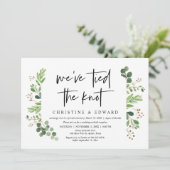 私たちは結婚しました, 結婚式の隠し結婚のお祝い 招待状 (スタンド正面)