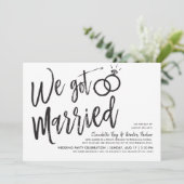 私たちは結婚しました | 結婚後のパーティー 招待状 (スタンド正面)