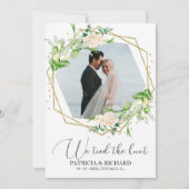 私たちは結婚しました 緑の誓い ひっそり結婚のお知らせ 招待状 (正面)