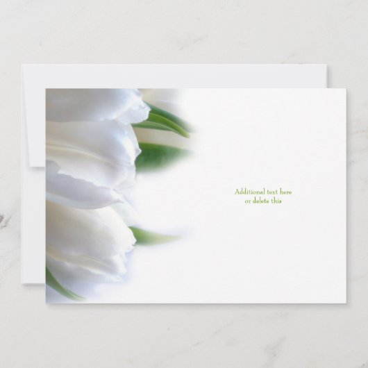 私たちは結婚しました 花の秘密の結婚発表 招待状 (裏面)