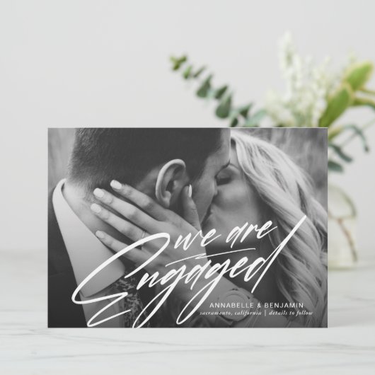 私たちは結婚します | 結婚写真のお知らせ 案内状 (スタンド正面)