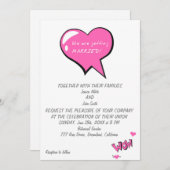 私たちは結婚するのよ! 招待状 (正面/裏面)