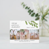 私たちは結婚する日付の葉書を保存します 案内ポストカード (スタンド正面)