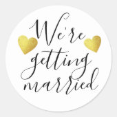 私たちは結婚す結婚る ラウンドシール (正面)
