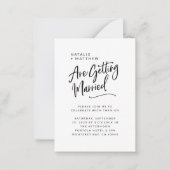 私たちは結婚の脚本を得結婚ている ノートカード (正面)