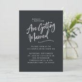 私たちは結婚スクリプト結婚式招待状 セーブザデート (スタンド正面)