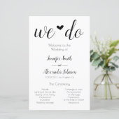 私たちは結婚式のプログラムを行う産業ミニマリスト (スタンド正面)