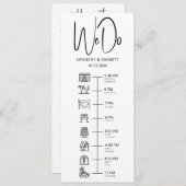 私たちは結婚式の日タイムラインフラットプログラムをする プログラム (正面/裏面)