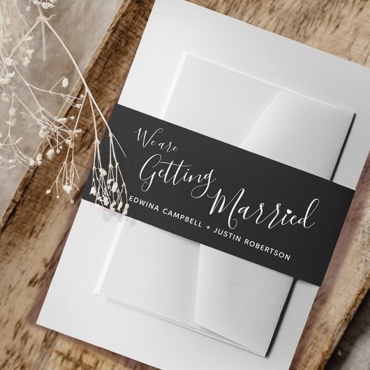 私たちは結婚白黒結婚ズ 招待状ベリーバンド