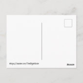 私たちは緑のクリスマスの夢を見ているパーソナライズされた ポストカード (裏面)