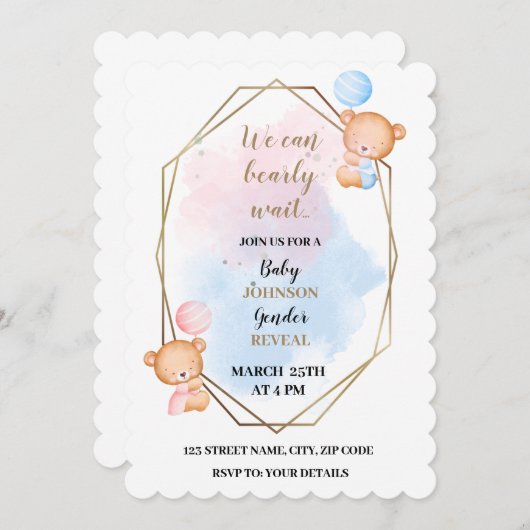 私たちは耐え忍ぶテーマ性の明かりを待つ 招待状 (正面/裏面)