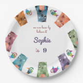 私たちは耐え忍信じぶるおもしろい誕生日 ペーパープレート (正面)