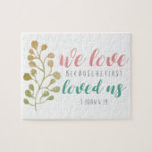 私たちは聖書の聖句キリスト教の信仰が大好き ジグソーパズル (横)