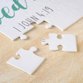 私たちは聖書の聖句キリスト教の信仰が大好き ジグソーパズル (側面)