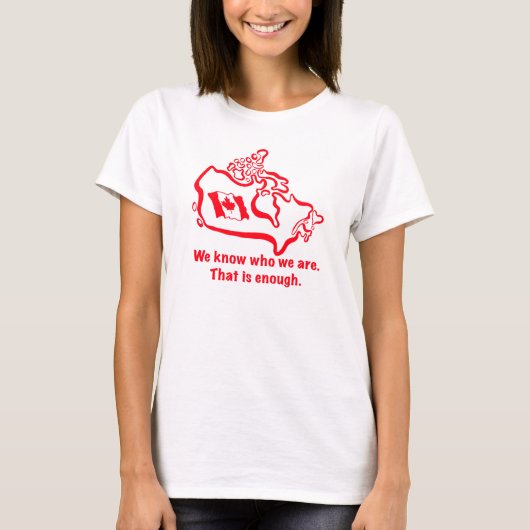 私たちは自分が誰なのかを知っています。それで十分です。 Tシャツ (正面)