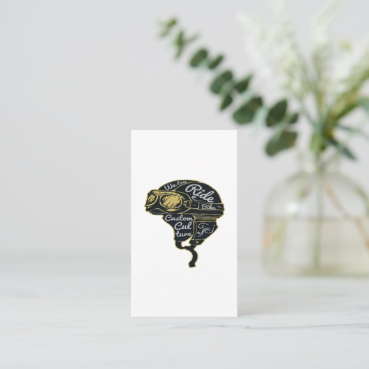 私たちは自転車のバイクカスタム文化が大好きです 名刺 (スタンド正面)