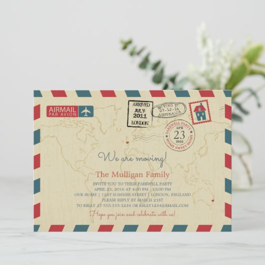 私たちは航空便を運んでいる |別れのパーティー 案内状 (スタンド正面)