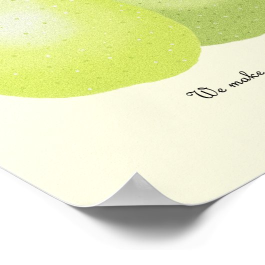 私たちは良い梨のポスターキッチンウォールアートポスターを作る ポスター (角)