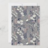 私たちは花の結婚式の招待状をデザインします 招待状 (裏面)