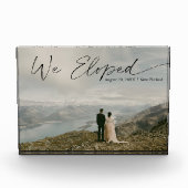 私たちは落書の結婚発表の写真 フォトブロック (正面)