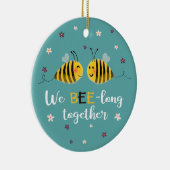 私たちは蜂と一緒にBEE長&写真ロマンチック セラミックオーナメント (右)