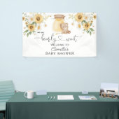 私たちは蜂蜜クマ赤ちゃんシャワーを待つことができる 横断幕 (トレードショー)