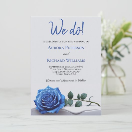 私たちは行う。ロマンエレガントク王室のスブルーバラ結婚ズ 招待状 (スタンド正面)