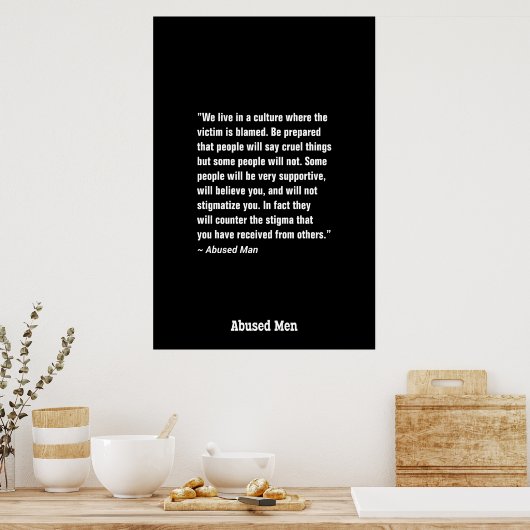 私たちは被害者が住む文化の中に… ポスター (キッチン)