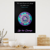 私たちは見たい変化にならなくてはならない ポスター (キッチン)