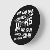 私たちは見た目を選ばなかったが、方法を選ぶことができる ラウンド壁時計 (傾斜)