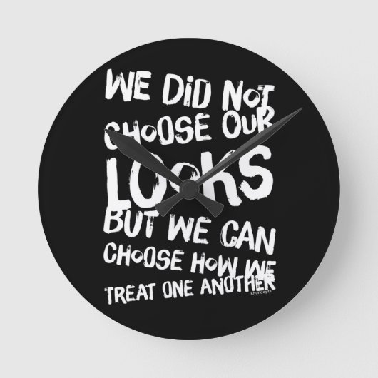 私たちは見た目を選ばなかったが、方法を選ぶことができる ラウンド壁時計 (正面)